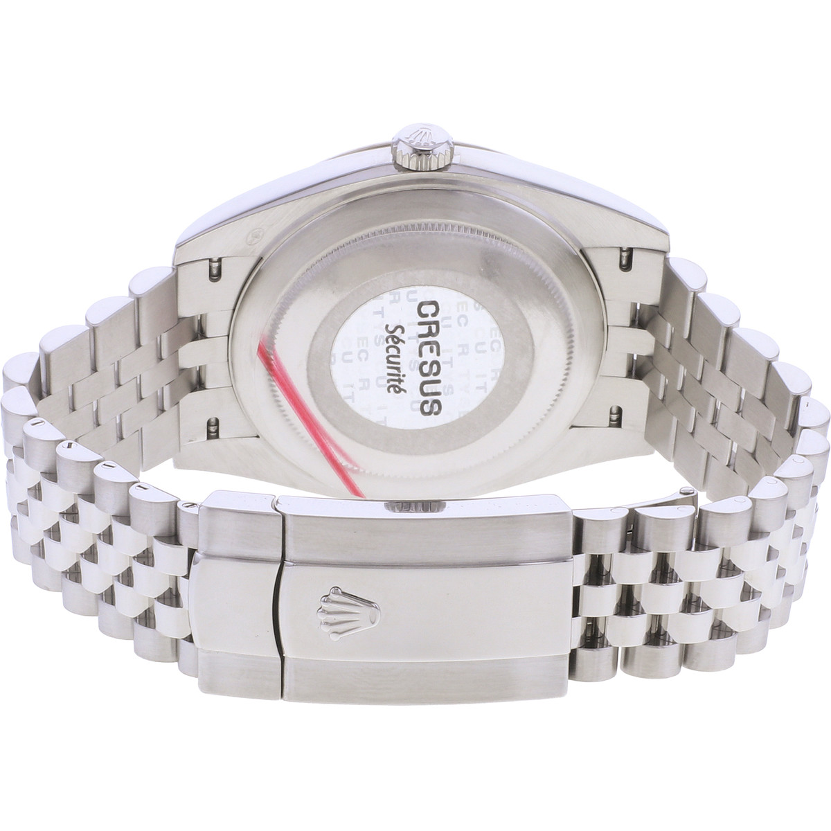 Montre d'occasion ROLEX DateJust 41 homme mouvement automatique certifié (cosc) bracelet acier - vue 3