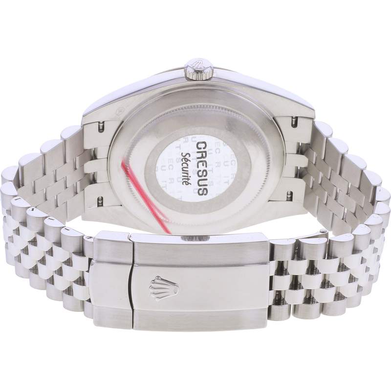 Montre d'occasion ROLEX DateJust 41 homme mouvement automatique certifié (cosc) bracelet acier - vue 3