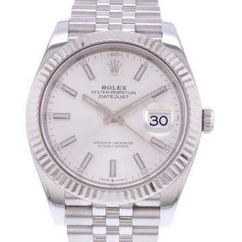 Montre d'occasion ROLEX DateJust 41 homme mouvement automatique certifié (cosc) bracelet acier