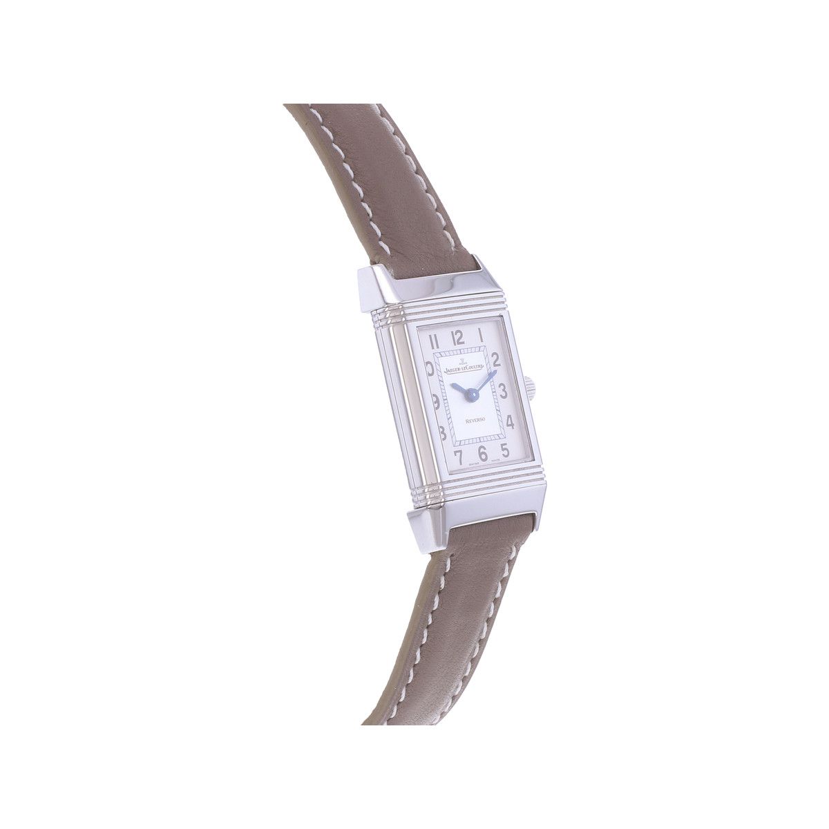 Montre d'occasion JAEGER LECOULTRE Reverso Lady femme quartz bracelet cuir - vue 2