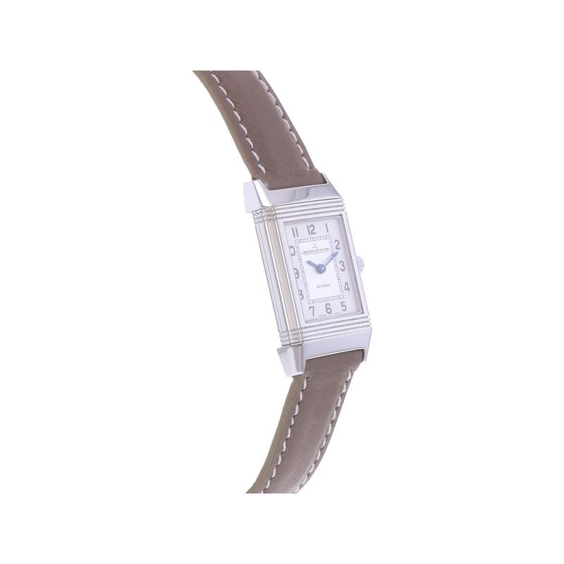 Montre d'occasion JAEGER LECOULTRE Reverso Lady femme quartz bracelet cuir - vue 2