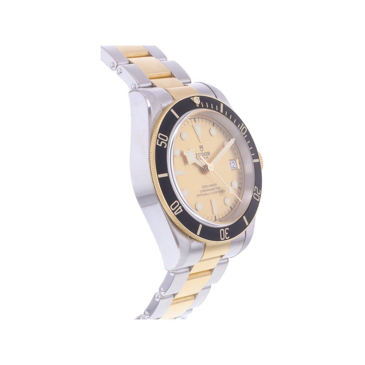 Montre d'occasion TUDOR Black Bay 41 homme mouvement automatique certifié (cosc) bracelet or jaune 750/000 et acier - vue 2