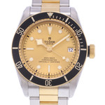 Montre d'occasion TUDOR Black Bay 41 homme mouvement automatique certifié (cosc) bracelet or jaune 750/000 et acier - vue D1