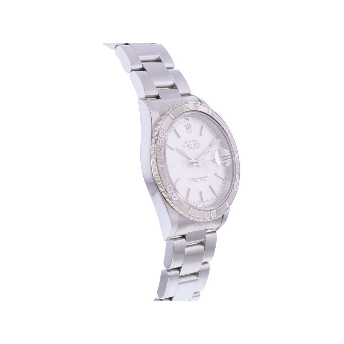 Montre d'occasion ROLEX DateJust Turn-O-Graph homme mouvement automatique certifié (cosc) bracelet acier - vue 2