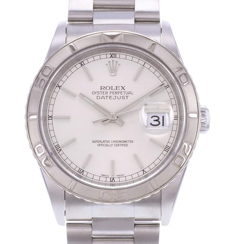 Montre d'occasion ROLEX DateJust Turn-O-Graph homme mouvement automatique certifié (cosc) bracelet acier - vue D1