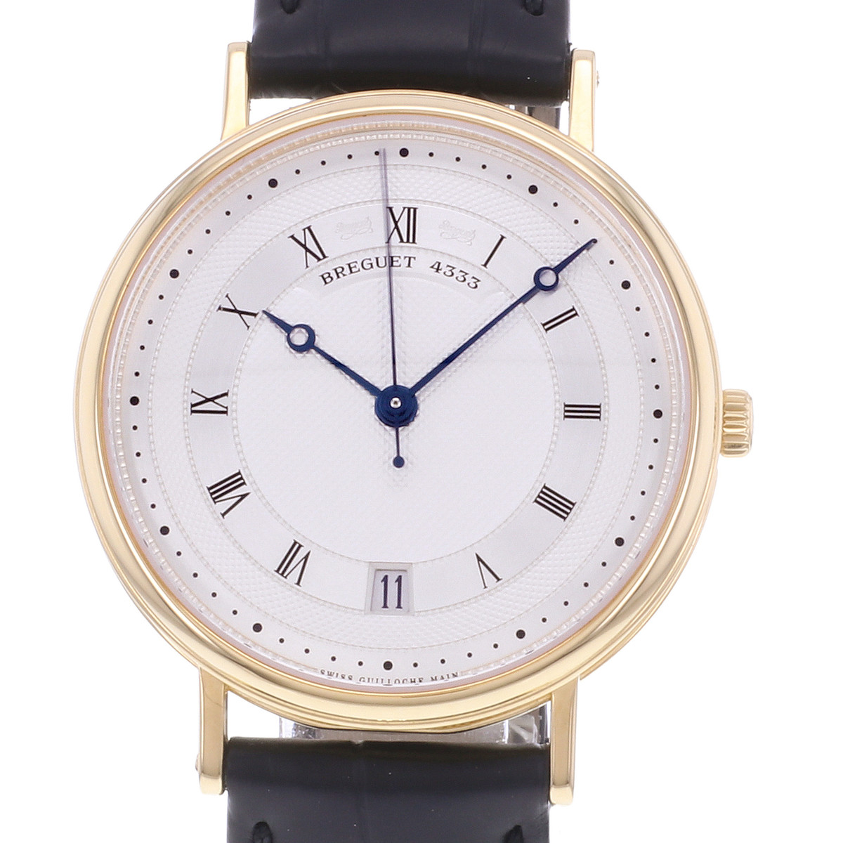 Montre d'occasion BREGUET Classique homme automatique bracelet cuir d'origine - vue D1