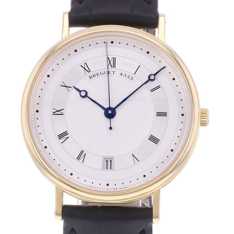 Montre d'occasion BREGUET Classique homme automatique bracelet cuir d'origine - vue D1