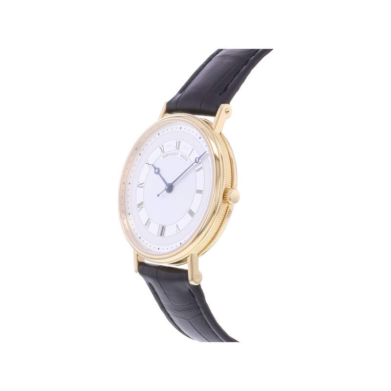 Montre d'occasion BREGUET Classique homme automatique bracelet cuir d'origine - vue D2