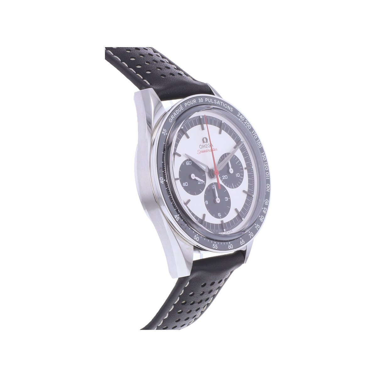 Montre d'occasion OMEGA Speedmaster CK2998 Edition limitée homme mécanique bracelet cuir d'origine - vue 2