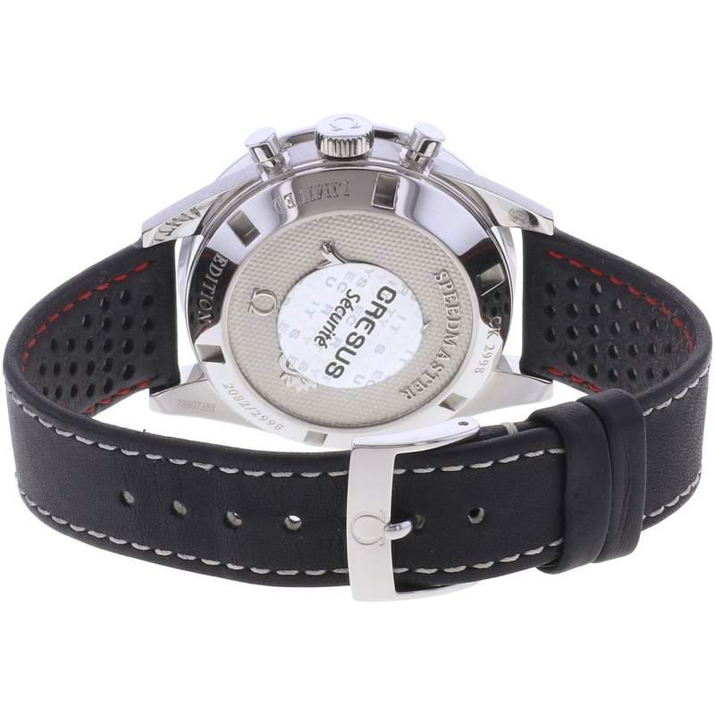 Montre d'occasion OMEGA Speedmaster CK2998 Edition limitée homme mécanique bracelet cuir d'origine - vue 3
