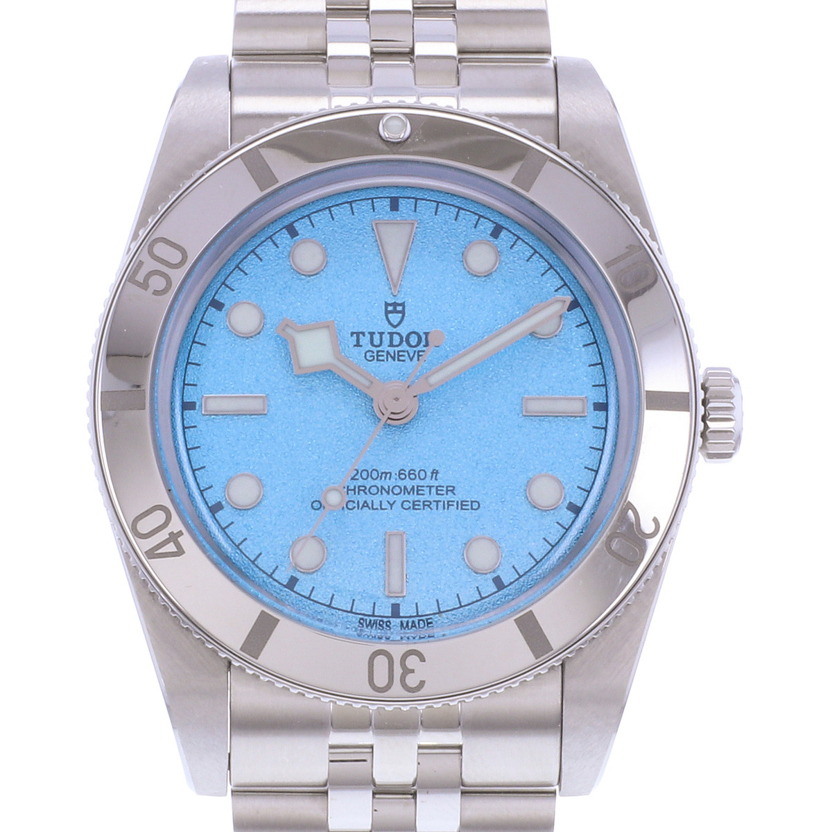 Montre d'occasion TUDOR Black Bay 54 homme mouvement automatique certifié (cosc) bracelet acier - vue D1