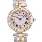 Montre d'occasion CARTIER Panthère Ronde femme quartz bracelet or jaune 750/000 et acier - vue D1