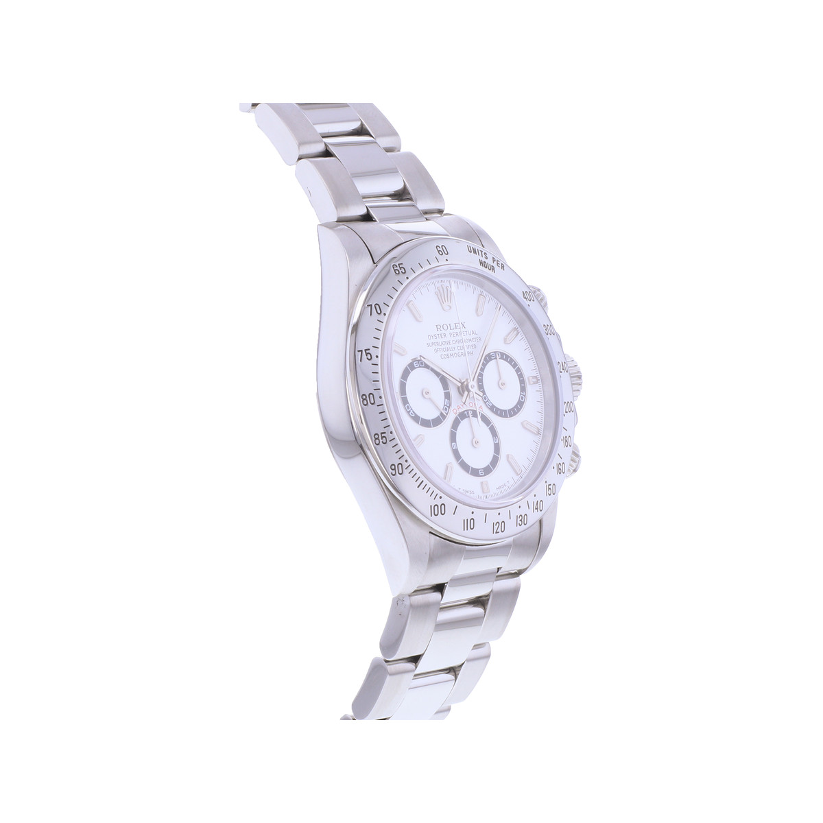 Montre d'occasion ROLEX Cosmograph Daytona Zenith homme mouvement automatique certifié (cosc) bracelet acier - vue 2