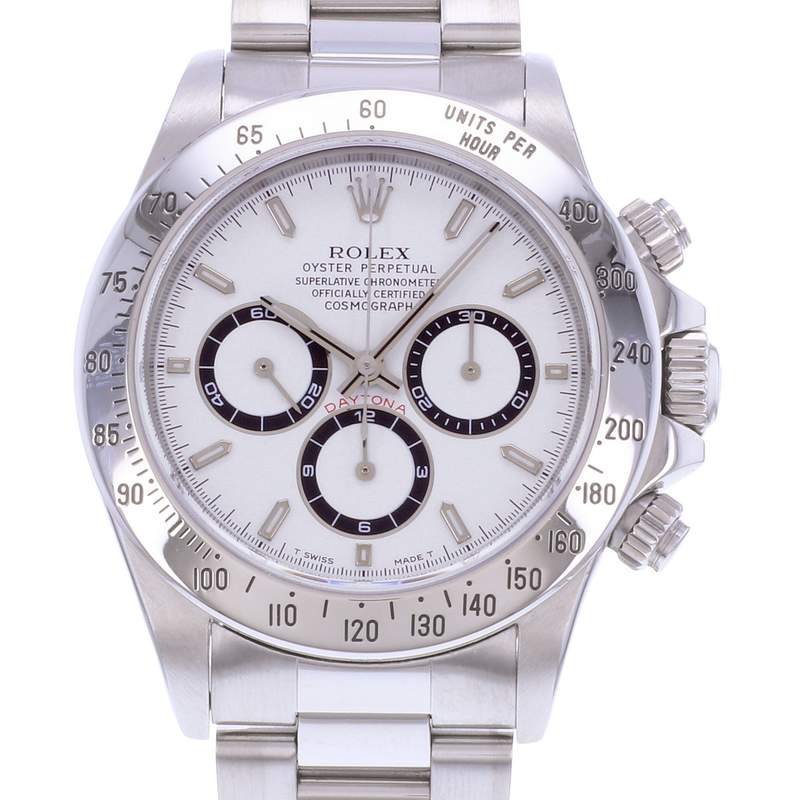 Montre d'occasion ROLEX Cosmograph Daytona Zenith homme mouvement automatique certifié (cosc) bracelet acier - vue D1