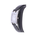 Montre d'occasion HERMES Cape Cod 23mm femme quartz bracelet cuir cresus - vue D2