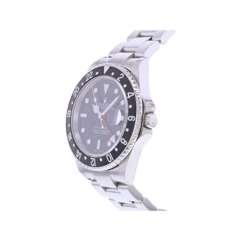 Montre d'occasion ROLEX GMT-Master II homme mouvement automatique certifié (cosc) bracelet acier - vue D2