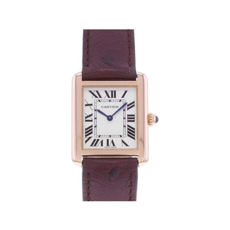 Montre d'occasion CARTIER Tank Solo mixte quartz bracelet cuir - vue 1