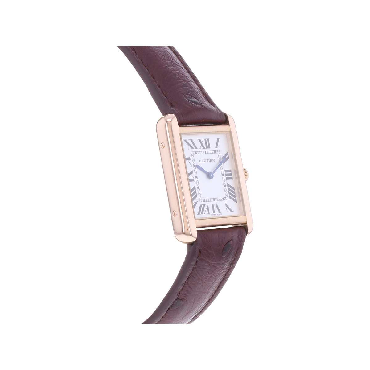 Montre d'occasion CARTIER Tank Solo mixte quartz bracelet cuir - vue 2