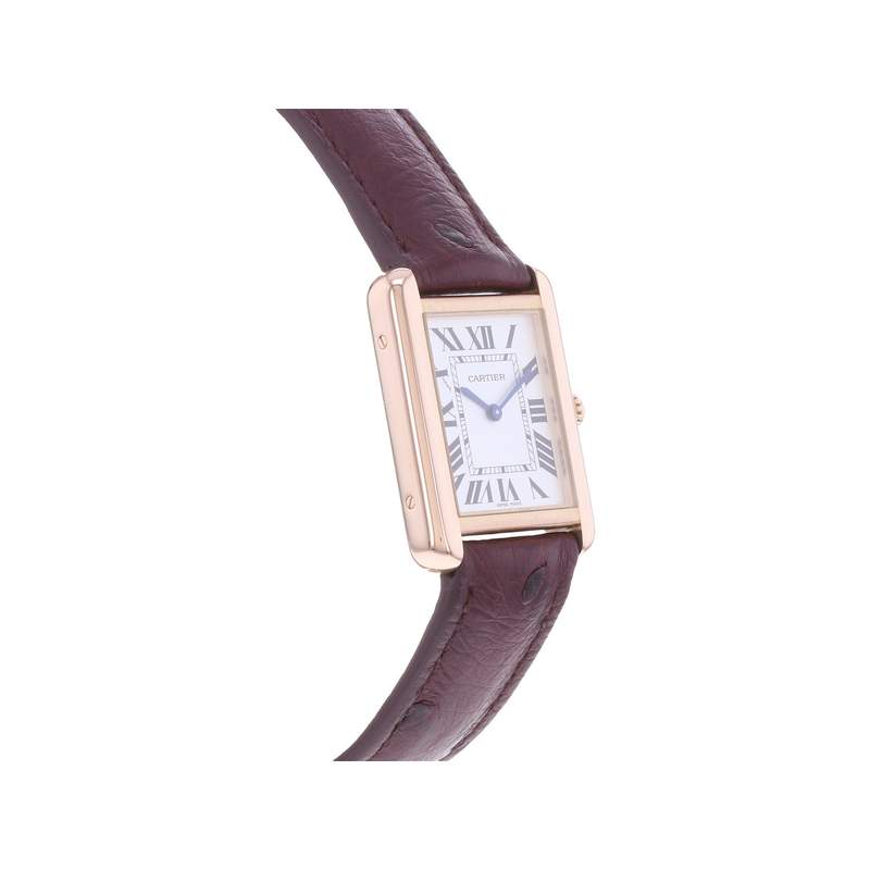 Montre d'occasion CARTIER Tank Solo mixte quartz bracelet cuir - vue 2