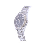 Montre d'occasion ROLEX Date Index diamants femme mouvement automatique certifié (cosc) bracelet acier - vue D2