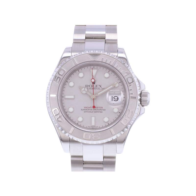 Montre d'occasion ROLEX Yacht-Master homme mouvement automatique certifié (cosc) bracelet acier - vue 1