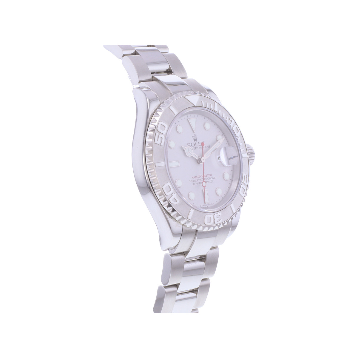 Montre d'occasion ROLEX Yacht-Master homme mouvement automatique certifié (cosc) bracelet acier - vue 2