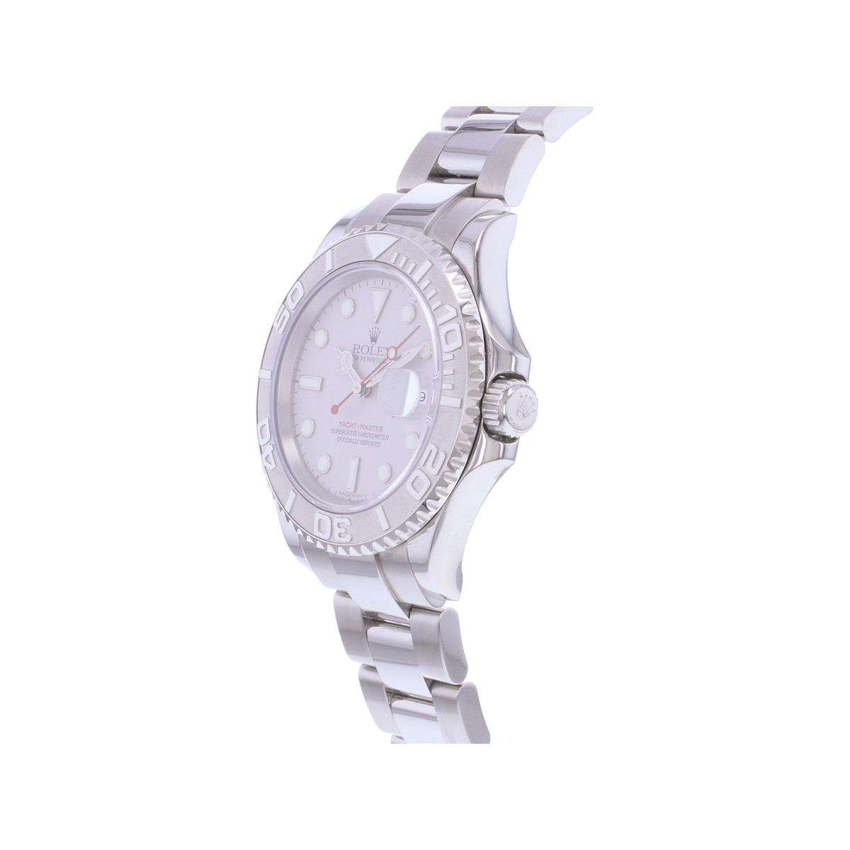 Montre d'occasion ROLEX Yacht-Master homme mouvement automatique certifié (cosc) bracelet acier - vue D2