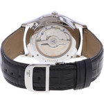 Montre d'occasion JAEGER LECOULTRE Master Ultra Thin Moonphase homme automatique bracelet cuir cresus - vue 3