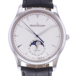 Montre d'occasion JAEGER LECOULTRE Master Ultra Thin Moonphase homme automatique bracelet cuir cresus - vue D1