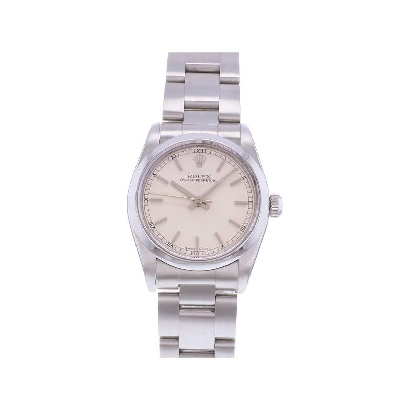 Montre d'occasion ROLEX Oyster Perpetual Medium femme automatique bracelet acier - vue 1