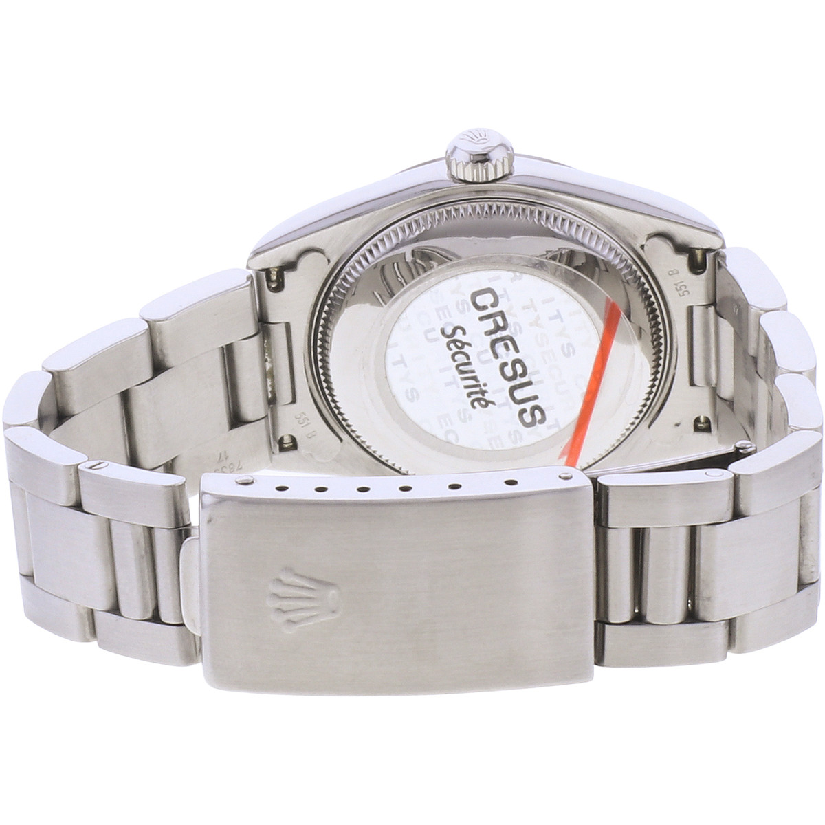 Montre d'occasion ROLEX Oyster Perpetual Medium femme automatique bracelet acier - vue 3