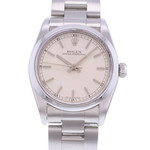 Montre d'occasion ROLEX Oyster Perpetual Medium femme automatique bracelet acier - vue D1