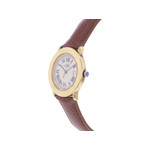 Montre d'occasion CARTIER Must 1800 femme quartz bracelet cuir cresus - vue D2