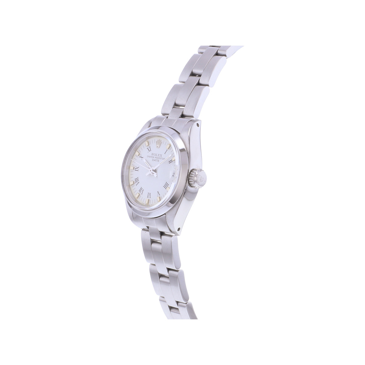 Montre d'occasion ROLEX Oyster Perpetual Date Lady femme automatique bracelet acier - vue D2