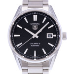 Montre d'occasion TAG HEUER Carrera Calibre 5 homme automatique bracelet acier - vue D1