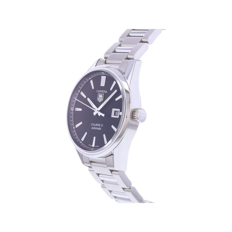Montre d'occasion TAG HEUER Carrera Calibre 5 homme automatique bracelet acier - vue D2