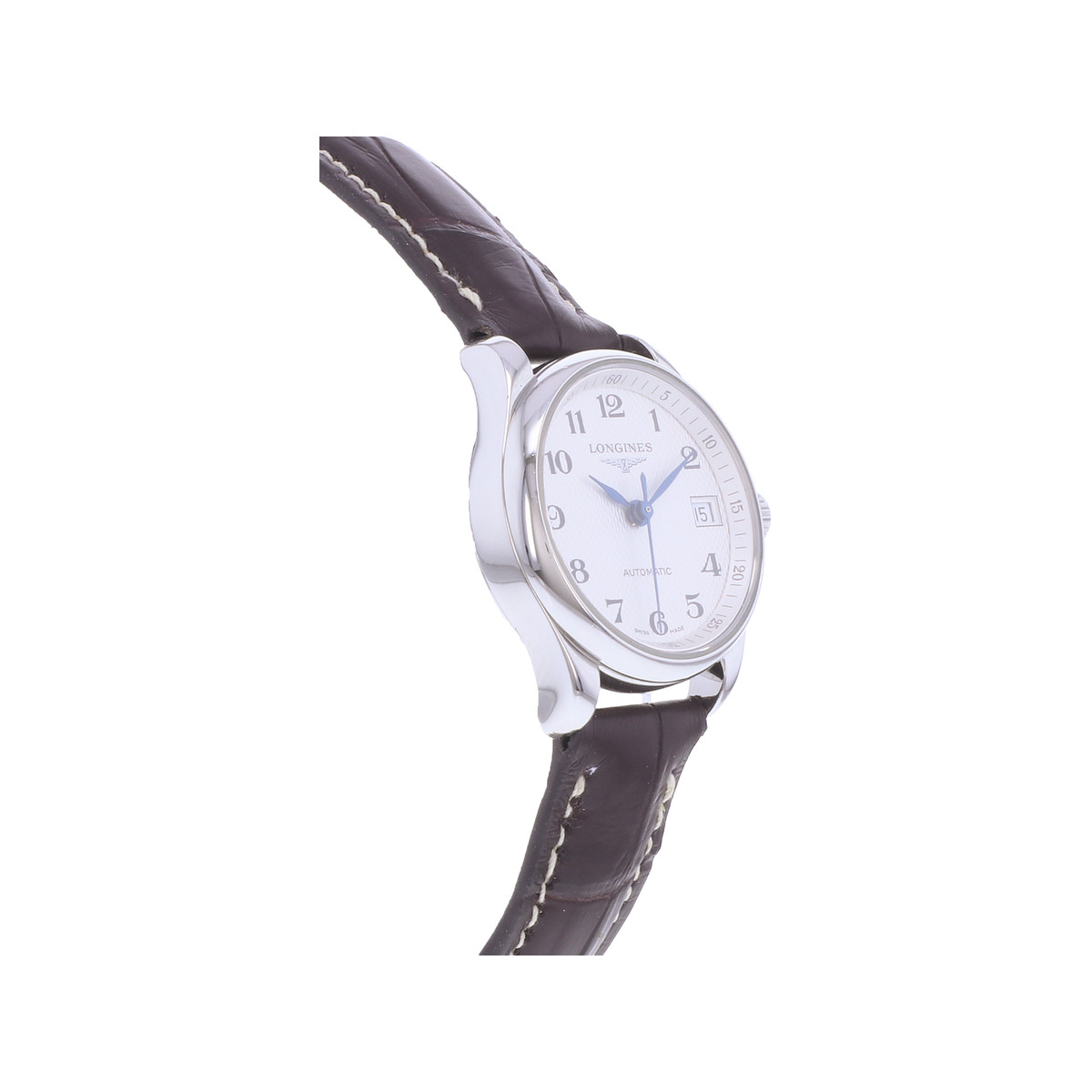 Montre d'occasion LONGINES Master Collection femme automatique bracelet cuir cresus - vue 2
