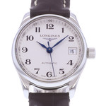 Montre d'occasion LONGINES Master Collection femme automatique bracelet cuir cresus - vue D1