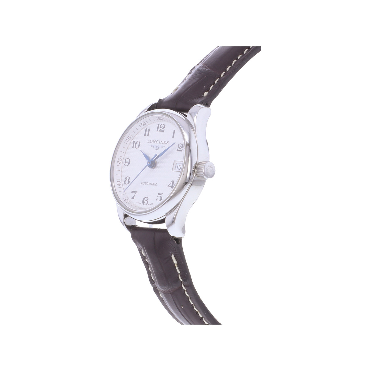 Montre d'occasion LONGINES Master Collection femme automatique bracelet cuir cresus - vue D2