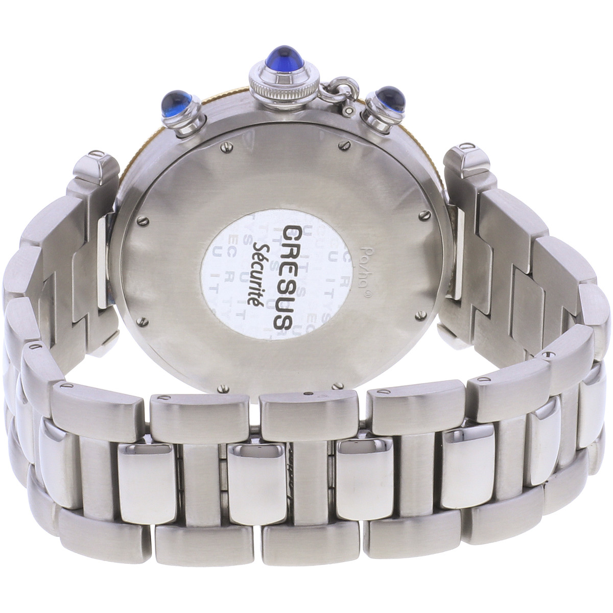 Montre d'occasion CARTIER Pasha Chronographe homme quartz bracelet acier - vue 3