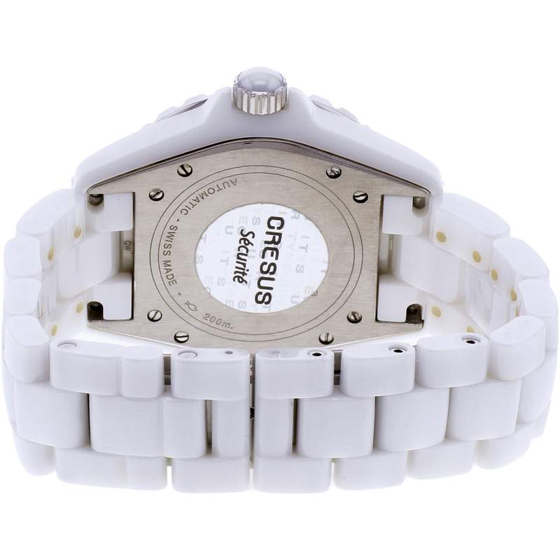 Montre d'occasion CHANEL J12 38 mm Diamants femme automatique bracelet céramique - vue 3
