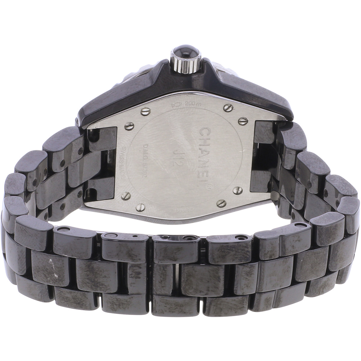Montre d'occasion CHANEL J12 33 mm Emeraude femme quartz bracelet céramique - vue 3