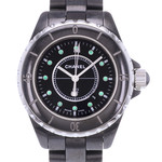 Montre d'occasion CHANEL J12 33 mm Emeraude femme quartz bracelet céramique - vue D1