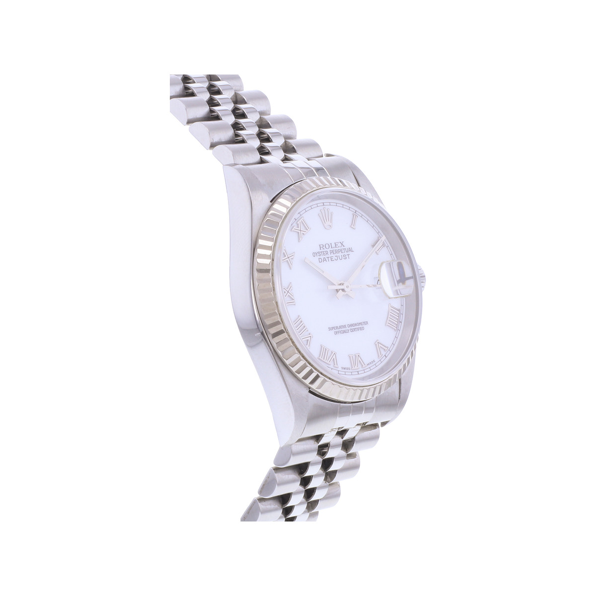 Montre d'occasion ROLEX DateJust 36 homme mouvement automatique certifié (cosc) bracelet acier - vue 2