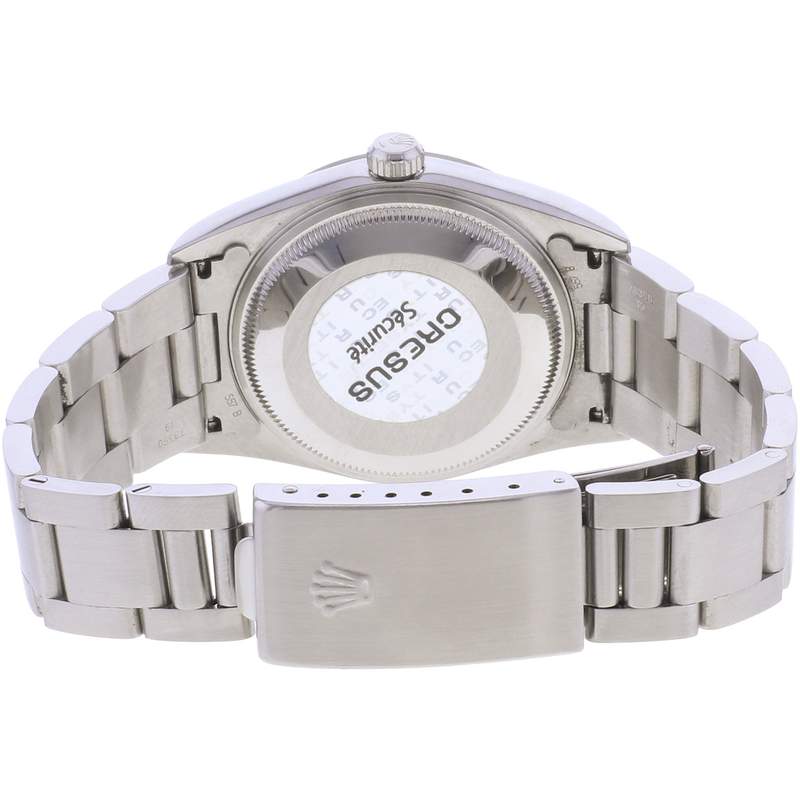 Montre d'occasion ROLEX Date mixte mouvement automatique certifié (cosc) bracelet acier - vue 3
