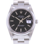 Montre d'occasion ROLEX Date mixte mouvement automatique certifié (cosc) bracelet acier - vue D1