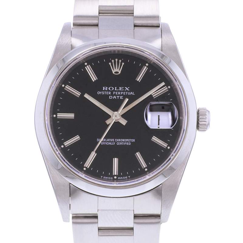 Montre d'occasion ROLEX Date mixte mouvement automatique certifié (cosc) bracelet acier - vue D1