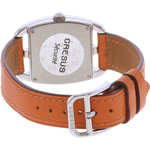Montre d'occasion HERMES Cape Cod Tonneau femme quartz bracelet cuir d'origine - vue 3