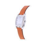 Montre d'occasion HERMES Cape Cod Tonneau femme quartz bracelet cuir d'origine - vue D2