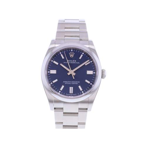 Montre d'occasion ROLEX Oyster Perpetual 36 mm homme mouvement automatique certifié (cosc) bracelet acier